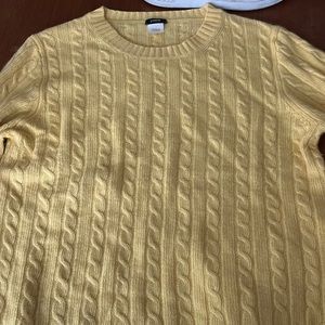 J. Crew yellow sweater large